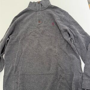 Ralph Lauren Charcoal Zip-Up Sweater
